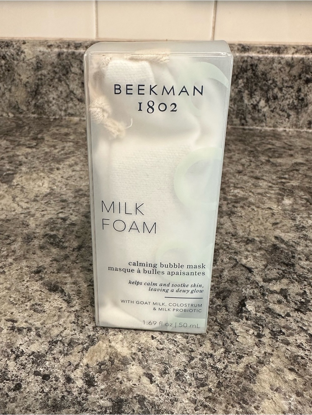 NIB Beekman 1802 Milk Foam Calming Bubble Mask Probiotic Colostrum 1.69 fl oz